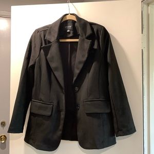 Blazer black faux suede S